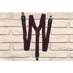 Resim Zekton %100 Deri Bordo Unisex Pantolon Askısı 