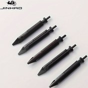 Resim Jinhao #26 Dolma Kalem Uçları - 5'li Paket, İnce Uçlu Ergonomik Plastik Besleme, Tıkla Kapağı Kapatma, Ofis, Okul ve İş Kırtasiye İçin Pürüzsüz Yazma, Evrensel Uyumluluk - Yazma Hediye Seti 