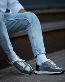 Resim Faruk balkanas Monte Model Eva Taban Kombinasyonlu Deri Sneaker Ayakkabı 