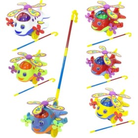 Resim Blue Special Bastonlu Sopalı Hayu Tekerlekli Helikopter Uçak 