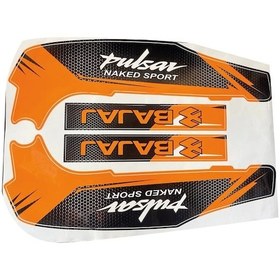 Resim Bajaj Pulsar Ns200 Turuncu Şase Ve Maşa Sticker Etiket Modeli 