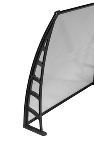 Resim Genel Markalar Cosmos Kapı Pencere Üstü Pratik Sundurma 105x120 Cm - Şeffaf 