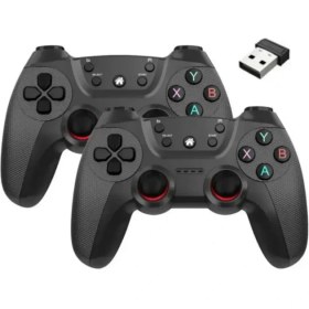 Resim Airstorr Joystick Gamepad Çiftli Tv Pc Uyumlu Oyun Konsolu 2.4g Gamepad Double Joystick Doungle 