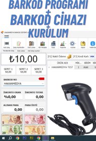 Resim HAKANMEDYA WEB TASARIM HİZMETLERİ Barkod Programı Kablolu Barkod Okuyucu Tüm Firmalara Uygundur 