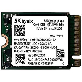 Resim SK Hynix BC901 512 GB 2230 M.2 NVMe SSD 