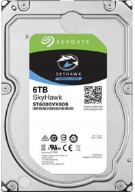 Resim Seagate 6tb Skyhawk St6000vx008 5900 Rpm 256mb Sata-3 Güvenlik Diski 
