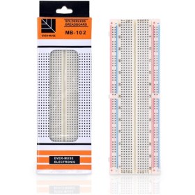 Resim Genel Markalar Breadboard Mb-102 830 Hücre Mb102 Büyük Boy Bread Board Protoboard Prototip Elektronik Deney 