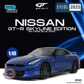 Resim 1:18 2024 Nissan GT-R Skyline Edition Bayside Blue 