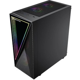 Resim Gamepower Ravadin Atx 3 3 Fanlı Siyah ATX Oyuncu Bilgisayar Kasası 