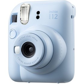 Resim Fujifilm Instax Mini 12 Fotoğraf Makinesi + 10'lu Film + Kare Albüm + Şeffaf Kılıf Seti Mavi 