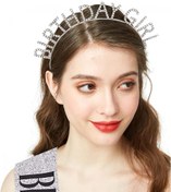 Resim Nessiworld Gümüş Kristal Taşlı Birthday Girl Doğum Günü Tacı İthal Ürün A Kalite 17x16 cm 