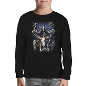 Resim Motosiklet - Ride or Die Siyah Çocuk Sweatshirt 