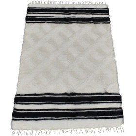 Resim Zehra Abla Halı Yeni El Dokuma Hakiki Tiftik Yün Siirt Battaniyesi Kilim 5787 