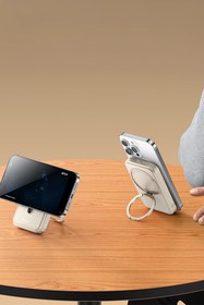 Resim Yesido YP60 Magsafe Powerbank 10.000 mAh 20W Type-C 18W USB ve 15W Kablosuz Şarj Çıkışlı PD Magsafe Wireles 