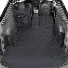 Resim Pearl Shop Araç Bagaj Örtüsü, Evcil Hayvan Köpek Bagaj Koruma Kılıfı - Suv, Sedan, Pickup Panelvan Bagaj Havuzu, Araba Için Su Geçirmez Bagaj Koruyucu Kılıf Örtü Mat- Small - Siyah 