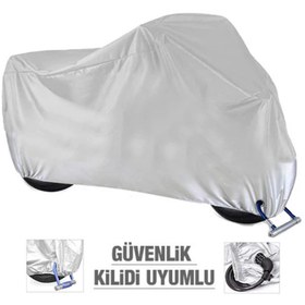 Resim Breen Kawasaki Eliminator 500 için Kilit Uyumlu Motosiklet Branda, Güvenli, Su Geçirmez Dayanıklı Kumaş 