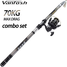 Resim MINGWO'nun yeni kaya balıkçılığı teleskopik uzun atış çubuğu ve fırlatma çubuklu seti, düz saplı döner tekerlekli iki parçalı set, yem olta makarası, evrensel deniz suyu paslanmaz, tatlı su balıkçılığı, tuzlu su balıkçılığı, kompakt tasarım, hafif çubuk, yüksek kaliteli ip, hassas mühendislik, balıkçılık ekipman seti, açık hava sporcuları, profesyonel balıkçılar için 