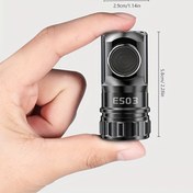 Resim 1 Adet Gülümseyen Köpekbalığı LED Mini El Feneri, 6 Modlu Taşınabilir EDC Torch Işık, Süper Parlak Kullanışlı el feneri, küçük Şarj Edilebilir Tırnak Lambası, Çok Yönlü Kamp için taktiksel flaş ışığı, yürüyüş, gece okuma, elektrik kesintileri taşınabilir flashlight gülümseme köpek balığı şarj edilebilir büyük süper parlak düz cep lambası şömine 