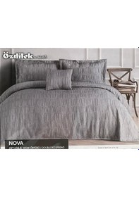 Resim Özdilek Nova Çift Kişilik Yatak Örtüsü Gri Çok Renkli 