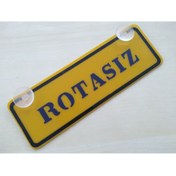 Resim DNZSM Sarı Dekor Plaka - Rotasız (22X7,5CM) Vantuzlu Pleksi, Dekor Levha, Dekor Plaka 