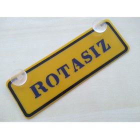 Resim DNZSM Sarı Dekor Plaka - Rotasız (22X7,5CM) Vantuzlu Pleksi, Dekor Levha, Dekor Plaka 