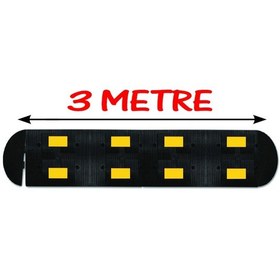 Resim Yol Kasis Kauçuk Hız Kesici Sınırlayıcı Kasis Kauçuk Şaseli Kasis 3 Metre 50x40 Cm 