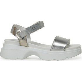 Resim Nine West Nuyt2 3fx Gümüş Kadın Kalın Taban Sandalet 000000000101370616 Gümüş 