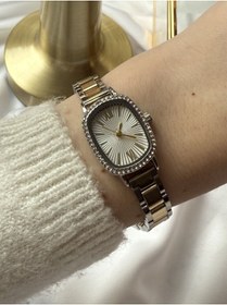 Resim Atelier Emine Çift Renk Zirkon Taşlı Saat 