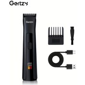 Resim Challenger Gertzy Erkekler Icin Elektrikli Siyah Tiras Makinesi Usb Sarj Edilebilir 2500 Mah Sakal Tiras Makinesi Lcd Ekran 5 Ayarlanabilir Dis 