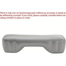 Resim Chuangyinshop 1 Adet Gri Seyahat Yatak Şişme Araç Sedan Suv Arka Koltuk Yatak Hafif 