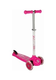 Resim Evo Işıklı 3 Tekerlekli Pembe Scooter 