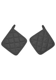 Resim 2 Adet Fırın Kabı Tutacağı 21x21 Cm 2'li Set Tutacak Ikea Gri 