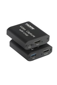 Resim Dark HDMI 4K Capture Card, HDMI+USB Çıkışlı, Mikrofonlu Canlı Yayın Kayıt Cihazı DK HD CAP4K30 
