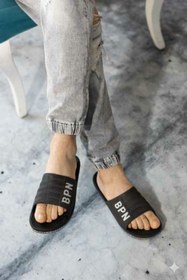 Resim Modafırsat Unisex Siyah Kaymaz Taban Terlik Deniz Plaj Havuz Banyo Iş Terliği Günlük Terlik 