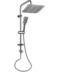 Resim Doppo Siena Lux Tepe Duş Sistemi, Robot Duş Seti Krom 