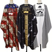 Resim Saç Kesme Önlüğü Kumaş Berber Kuaförlük Sarma Saç Kesimi Önlük Kumaş Saç Kesme Stil Aksesuarları 