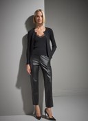 Resim Çıtçıt Detaylı Siyah Triko Hırka 