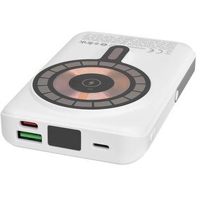 Resim S-Link S-Link M1029 10000MAH Magsafe 15W HSC22.5W+PD20W+QC3.0 Siyah LCD Taşınabilir Şarj Cihazı Powerbank 