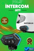 Resim Motobros Motosiklet Bluetooth V4.2 Intercom Interkom Dinleme Ve Konuşma Özellikli Su Geçirmez 