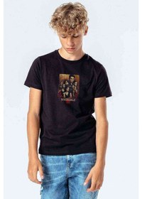 Resim Riverdale Wallpaper Baskılı Unisex Çocuk Siyah T-Shirt 