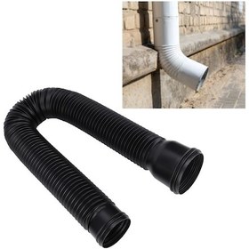 Resim Hangfox Ev Çatı Suyu Akıtıcı: Pe Kalınlaşmış Genişletilebilir Drenaj Borusu, Yağmur Sıçramasını Engeller, Esnek Tesisat, Villa Dış Cephe, Kahverengi 