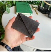 Resim Modica® Vista - Hakiki Deri Unisex Natürel Minimal Cüzdan 