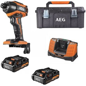 Resim Aeg BSS 18B6 302 18V 3 Ah Li-ion Çift Akülü Kömürsüz Darbeli Vidalama 