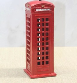 Resim Dekoratif Metal Telefon Kulübesi Kumbara Alk3468 