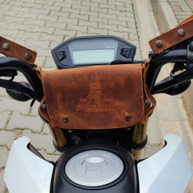 Resim Sumerian Wallet Deri Bisiklet , Motosiklet Çantası Taba ( Deri Kartlık Hediye) 