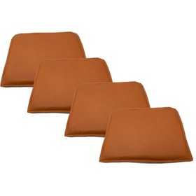 Resim Knsz sırt minderi 4 lü mazlum trn suni deri cırtlı tel sandalyesi sırtı için 