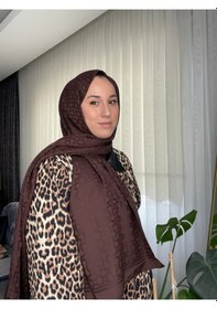 Resim Levidor S Desen Blue Jakar Şal - Kahverengi Kahverengi 