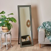 Resim Q-Art Dekoratif Silver Ayaklı Boy Aynası - 50x150 cm 