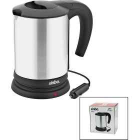 Resim Neva Prime Sinbo SK-8034 24V Araç Içi Kettle Paslanmaz Çelik Su Isıtıcısı 0.8lt 200W Çakmaklık Fişli Plastik Kapak - Kulp (5361) 