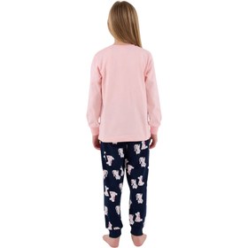 Resim Roly Poly Kız Çocuk Uzun Kollu Pijama Takım Pembe - Pembe / 4-5 Yaş 